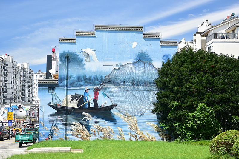 2020年8月2日拍攝的江蘇省張家港市永聯(lián)村。